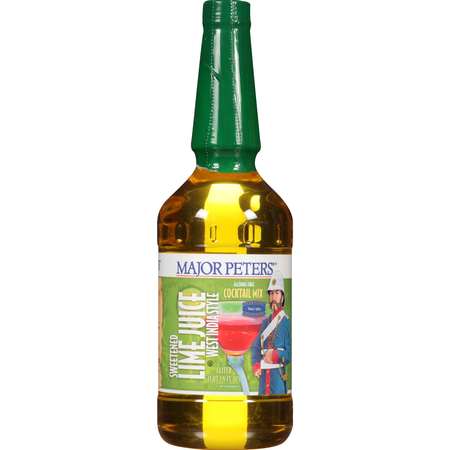 MAJOR PETERS Major Peters' Sweetened Plastic Lime Juice 33.8 oz., PK6 FGBVMJP16